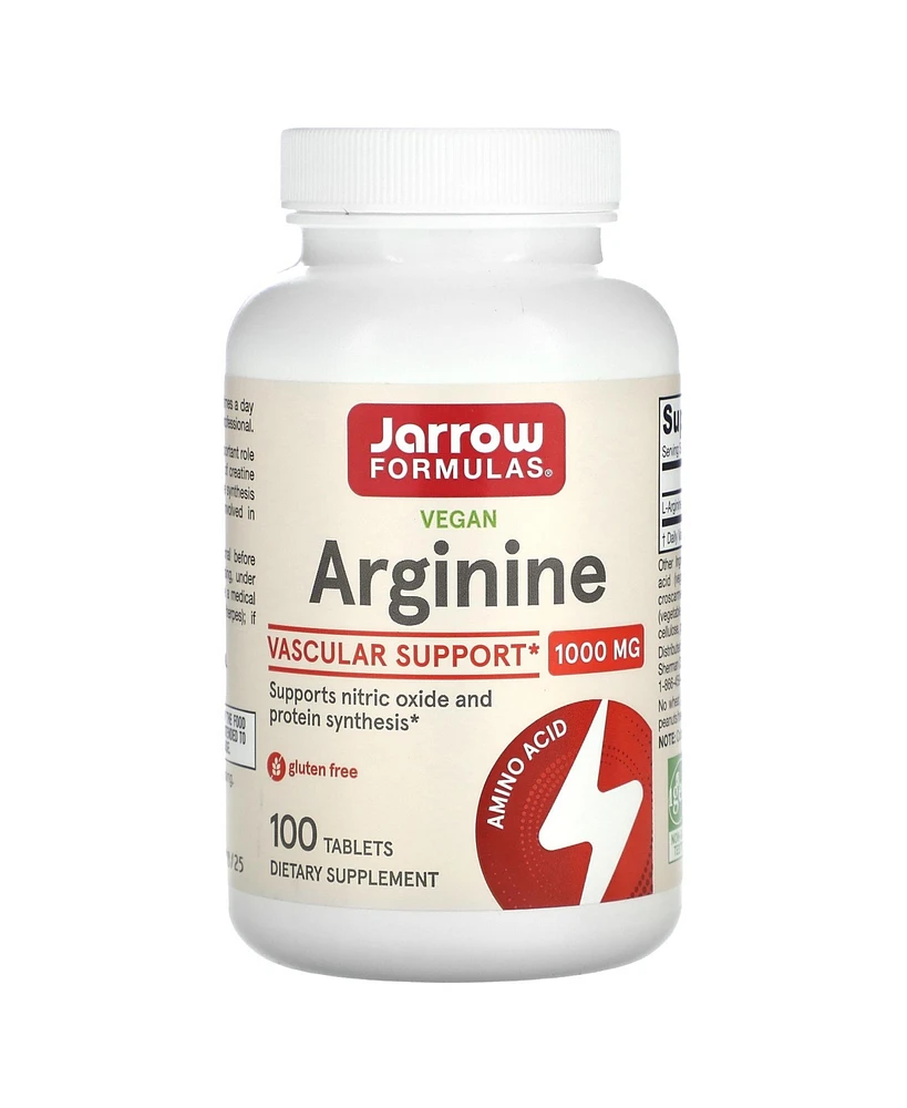 Jarrow Formulas Nutrition Arginine 1 000 mg