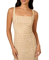 Adrianna Papell Women's Sequined Boucle Gown