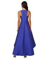 Adrianna Papell Women's Beaded Mikado High-Low Gown