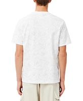 Lacoste Men's Robert George Floral Print Short Sleeve Crewneck T-Shirt