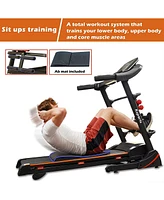 Ksports 16.5 In Wide Foldable Home Treadmill w/ Bluetooth & Fitness Tracking App