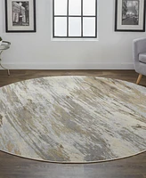 Feizy Parker 3704F 7'9"x7'9" Round Area Rug