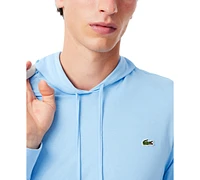 Lacoste Hoodie Jersey Long Sleeve Tee Shirt with Kangaroo Pocket