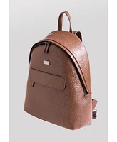 Furniq Uk Genuine Leather Backpack, Venous Pattern Brown