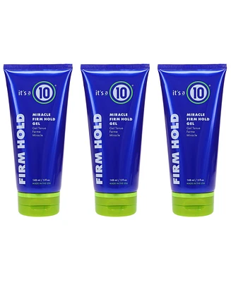 it's a 10 Miracle Firm Hold Gel 5 oz 3 Pack