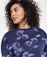 Puma Women's Essentials Floral Vibes Crewneck Sweatshirt