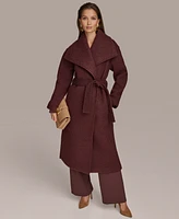 Donna Karan New York Women's Wide-Collar Belted Coat