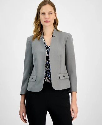 Kasper Women's Stretch Crepe Open-Front Blazer, Petite & Regular Sizes