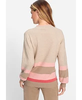 Olsen Women's Block Stripe Sweater