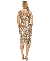 Eliza J Women's Floral Sequined Sleeveless Dress