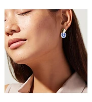 Ana Luisa Enamel Earrings - Mini Kinoko Marble Blue