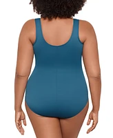 Miraclesuit Women's Plus Must Haves Oceanus Tummy Control One Piece Swimsuit