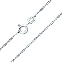 Bling Jewelry Singapore Rope Chain 020 Gauge Necklace .925 Sterling Silver Italian