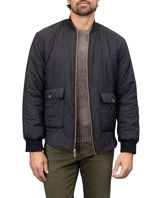 Bagatelle Homme Men's Quilted Nylon Bomber Jacket