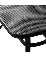 Sugift 2 Pieces Patio Outdoor Cushioned Coffee Table Seat