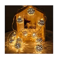 Twinkle Star Led Globe String Lights Moroccan Party Hanging Lights Battery Operated