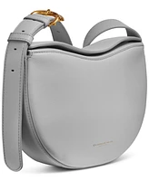 Donna Karan Valley Stream Leather Buckle Crossbody with Adjustable Strap