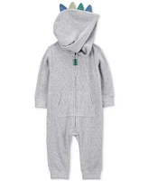 Carter's Baby Boy Dinosaur Hooded Long-Sleeve Jumpsuit