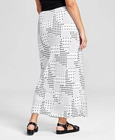 And Now This Women's Printed Maxi Slip Skirt, Exclusively at Macy's