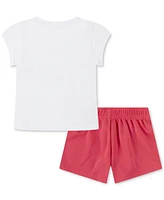 Nike Baby Logo T-Shirt & Mesh Shorts, 2 Piece Set