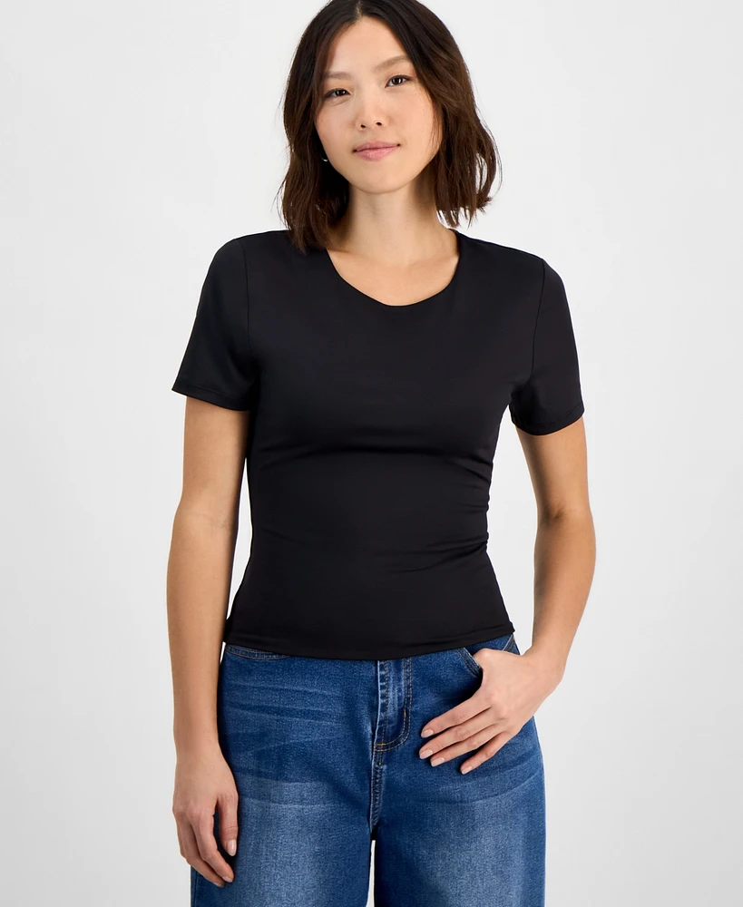 And Now This Petite Short-Sleeve Crewneck Top, Exclusively at Macy's