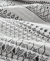 Madison Park Fraser Reversible Printed Microfiber Seersucker 3-Pc. Quilt Set