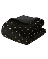 Mi Zone Rosalie Metallic Heart -Pc. Comforter Set