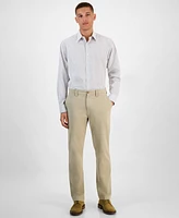 Club Room Men's Long Sleeve Button-Front Micro Check Dress Shirt, Exclusively at Macy's