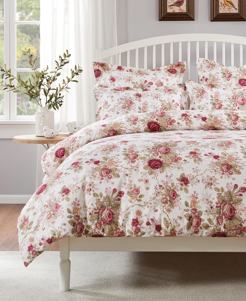 Greenland Home Fashions Antique Rose 2-Pc. Duvet Cover Set, Twin/Twin Xl