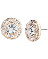 Lauren Ralph Lauren Gold-Tone Crystal Halo Polished Stud Earrings