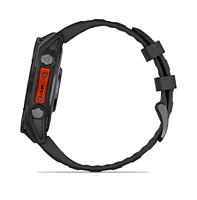 Garmin fenix 8 47mm, Amoled, Glass, Slate Gray Steel/Black, Black Band, Ww