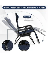 Inolait Outdoor Folding Zero Gravity Reclining Lounge Chair