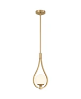 Possini Euro Design Possini Euro Kosta 8" Wide Warm Gold Mini Pendant