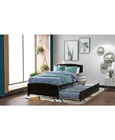 Slickblue Twin Platform Bed with Trundle for Space-Saving Sleep Solutions