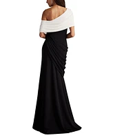 Tadashi Shoji Women's Prewitt Pleated Drape Gown