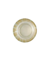 Vietri Rufolo Glass Gold Brushstroke Votive