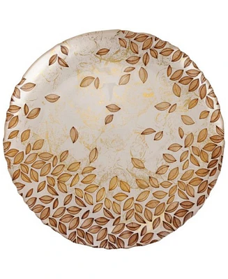 Vietri Autunno Glass Round Platter