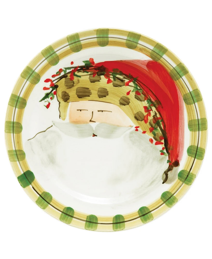 Vietri Old St. Nick Dinner Plate