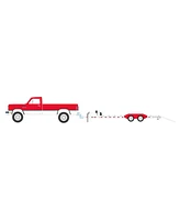 Greenlight Collectibles 1/64 1991 Dodge Ram Power Ram 250 with Heavy Duty Car Hauler Hitch & Tow