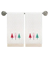 Nicole Miller Chic Tree 2-Pack Cotton Hand Towel Set, 28" x 16"