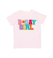 Sweet Wink Baby Girls Birthday Patch Short Sleeve T-Shirt