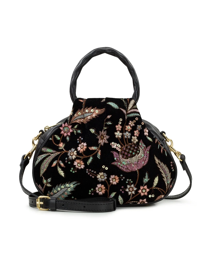 Patricia Nash Milburn Velvet Jacquard Crossbody Bag