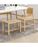 Sugift 18 Inch Dining Stool Set of 2