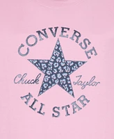 Converse Big Girls Dissected Chuck Patch Logo Graphic T-Shirt