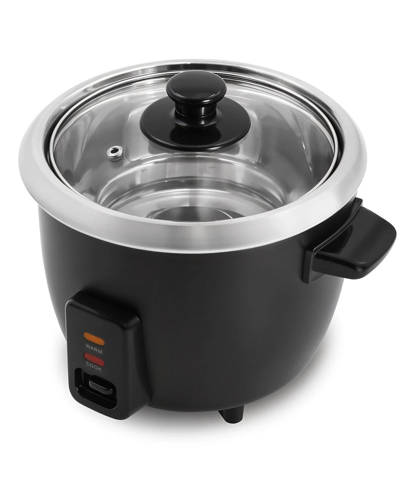 Elite Cuisine 6-cup Rice Cooker with Stainless Steel Inner Pot