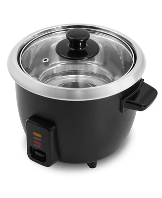 Elite Cuisine 6-cup Rice Cooker with Stainless Steel Inner Pot