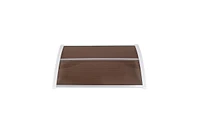 Slickblue Ht-100 x 80 Household Door & Window Rain Cover – Durable Eaves in Brown Board with White Holder