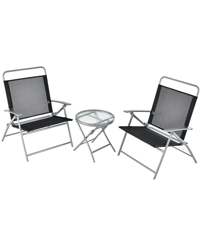 3 Pieces Patio Foldi