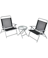 3 Pieces Patio Foldi