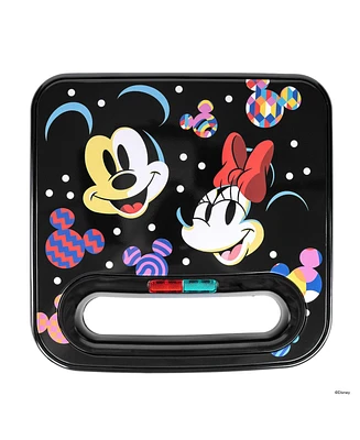 Uncanny Brands Disney Mickey and Minnie Mouse Sandwich Maker - Small Kitchen Appliance